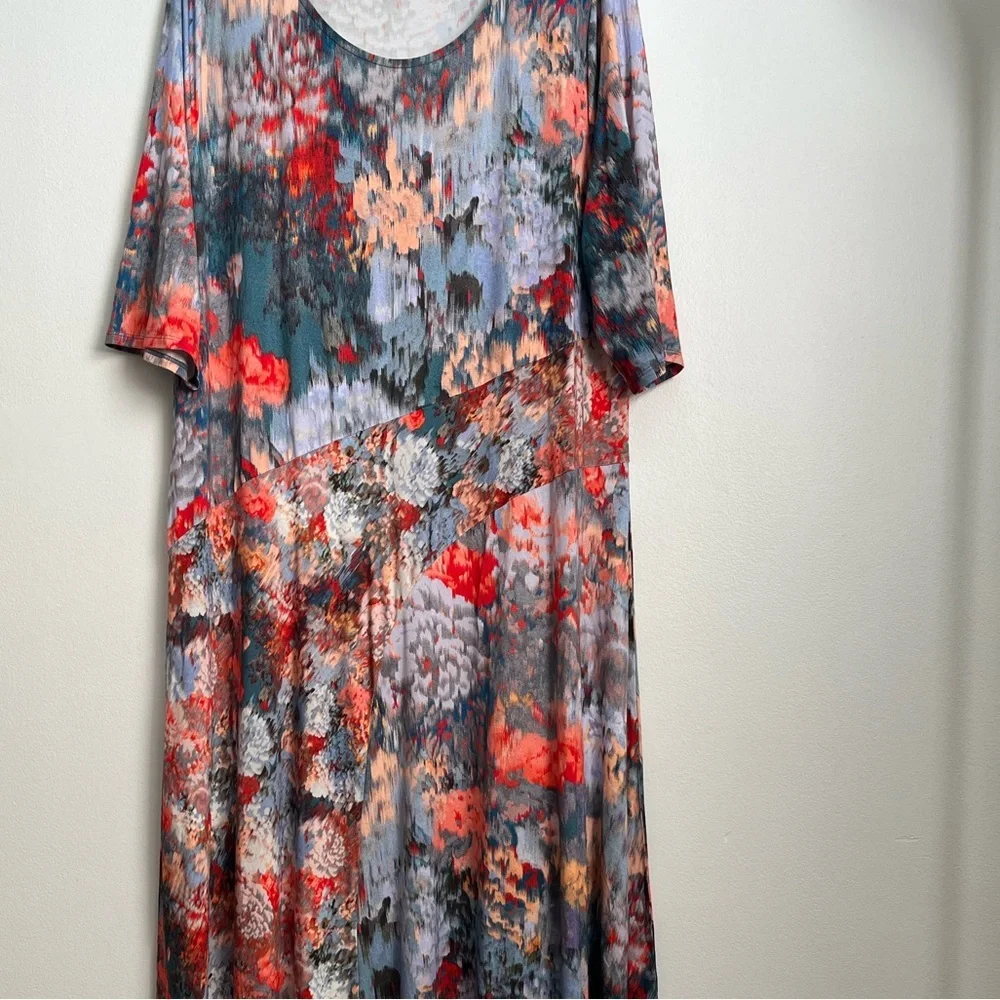 Soft Surroundings Nanette Dress Floral Multicolor Maxi Dress - Picture 4 of 15